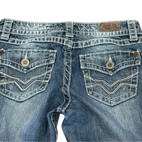 Harley-Davidson Women’s Size 4 x 30” Light Blue Flare Jeans - Picture 3 of 14